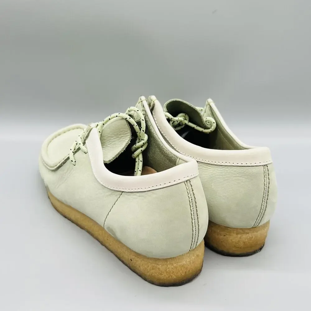 Clarks Shoes Mens 9.5 Green Suede Originals Moc Toe Moccasin Casual Comfort